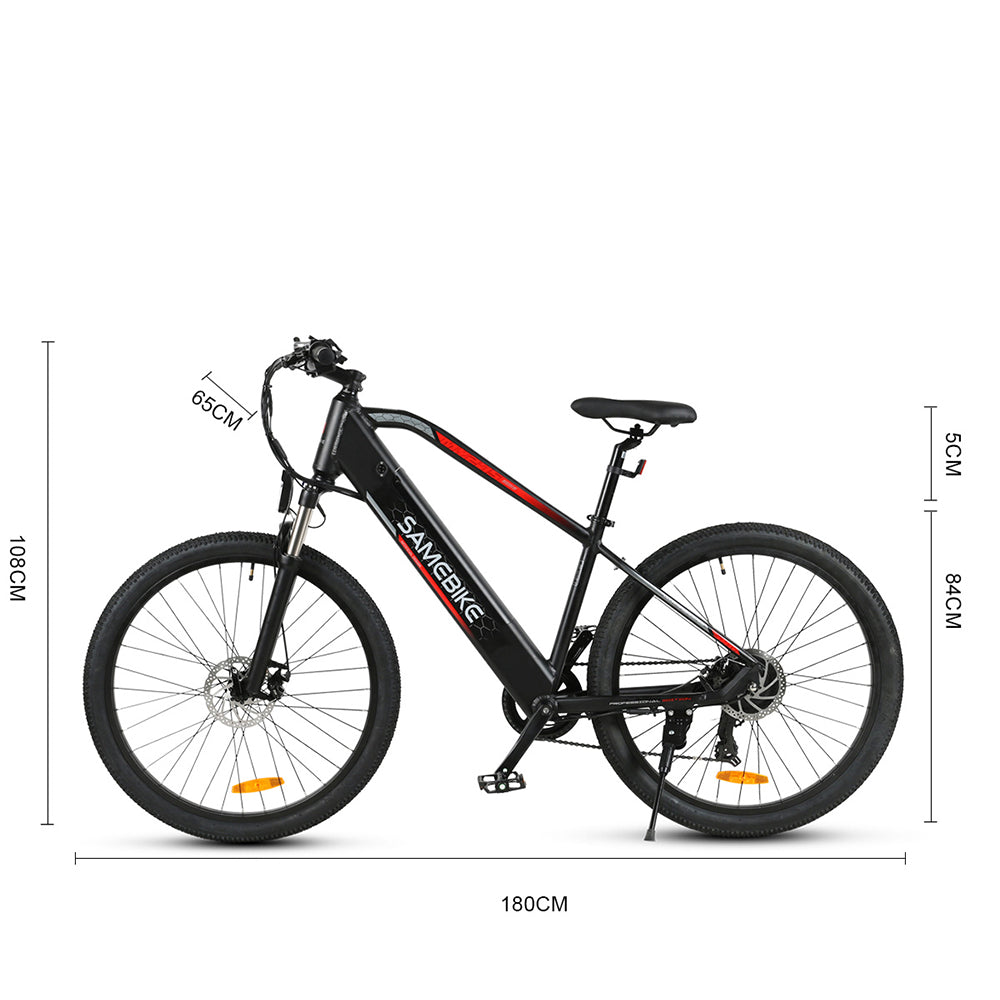bicicleta eléctrica de montaña Samebike MY275 500W-48V-10,4Ah (499Wh) - rueda 27.5"