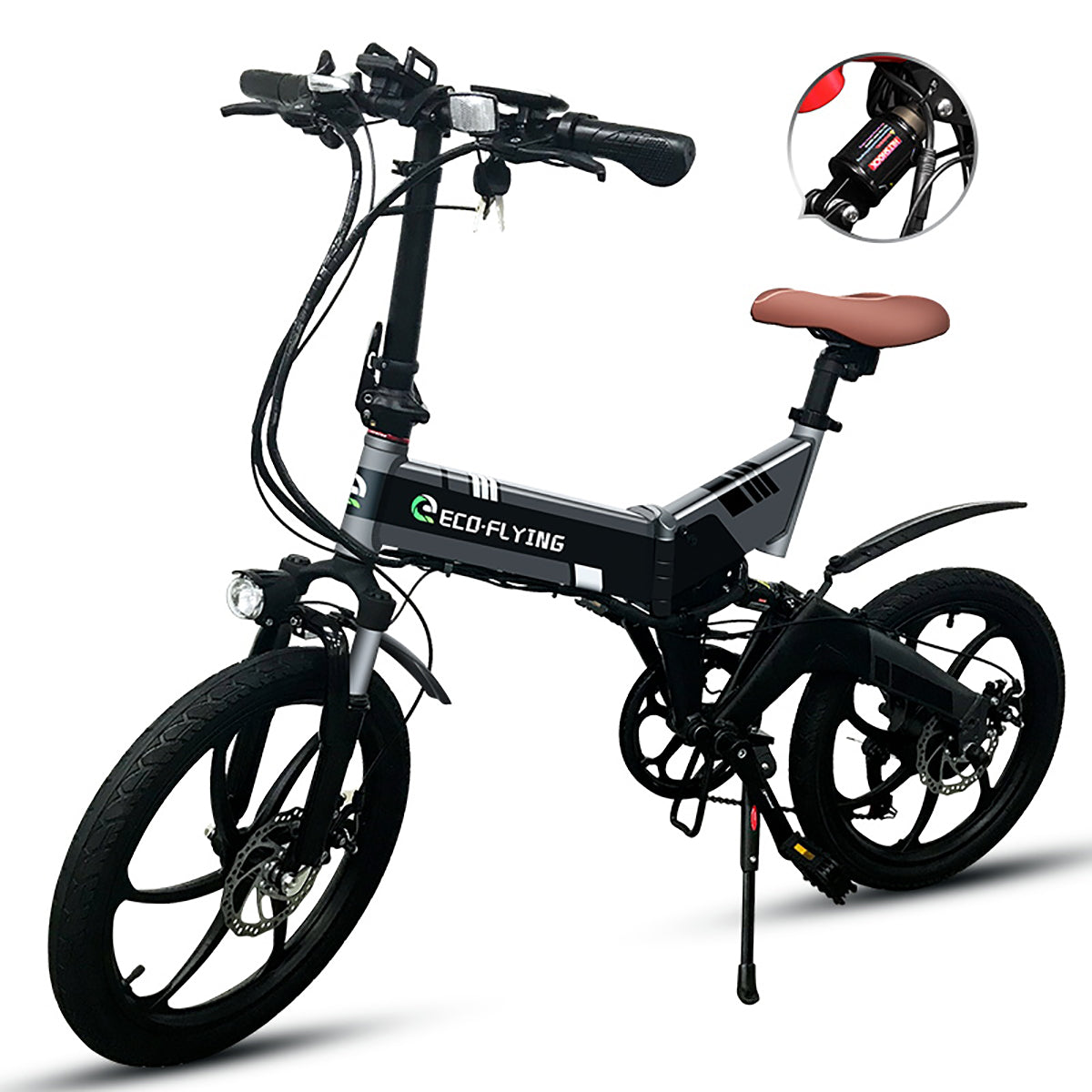 Bicicleta eléctrica plegable Hi-Flying F501 250W-36V-8Ah (nd) - rueda 20"