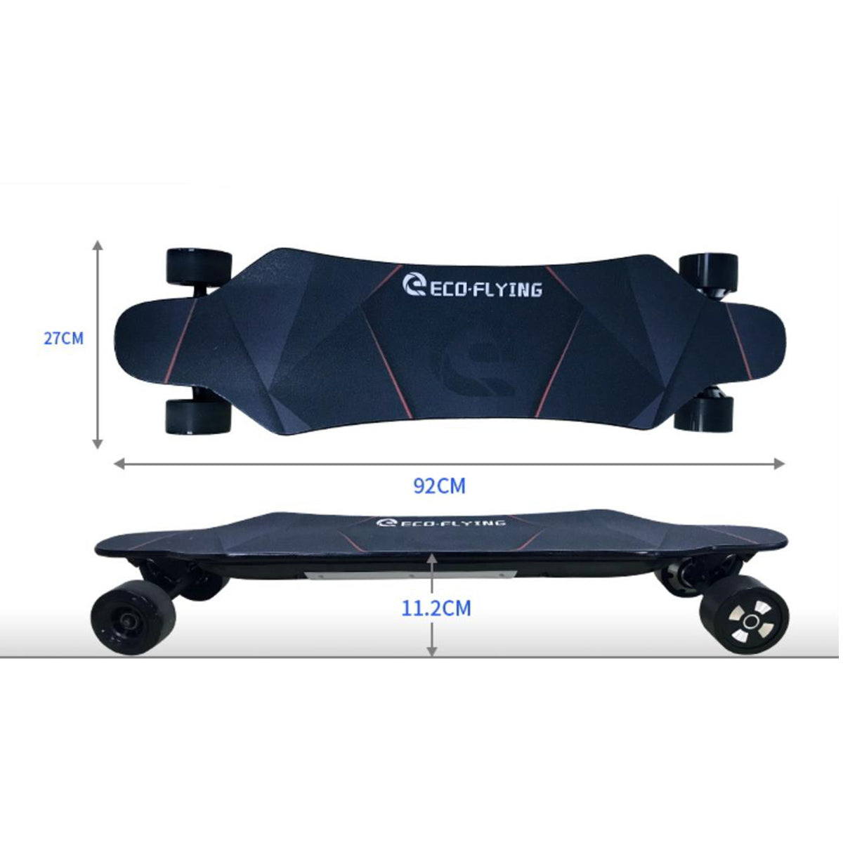 Skate eléctrico Hi-Flying Jupiter-02 450Wx2-36V-6Ah (nd) - rueda nd