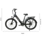 bicicleta eléctrica de paseo Samebike RS-A01 750W-48V-14Ah (672Wh) - rueda 26"x3.0"