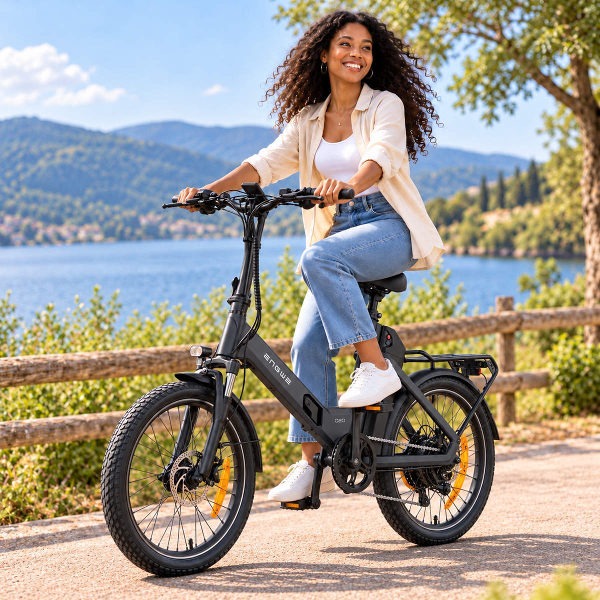 Bicicleta eléctrica ENGWE O20 B plegable urbana 720 Wh