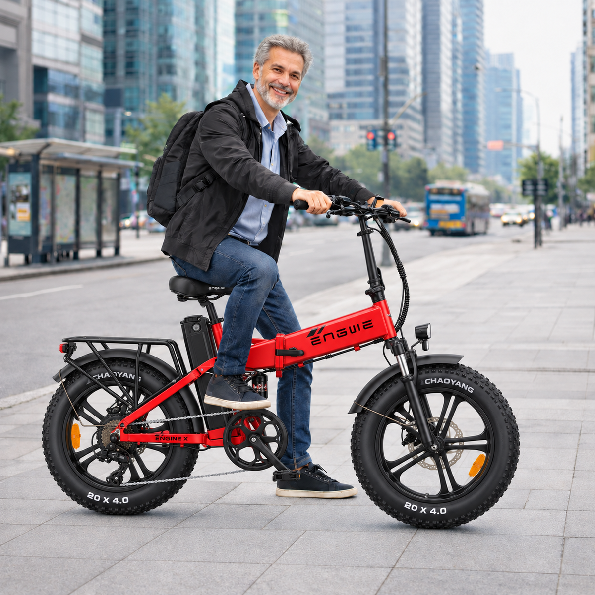 Bicicleta eléctrica ENGWE ENG X plegable fatbike 624 Wh