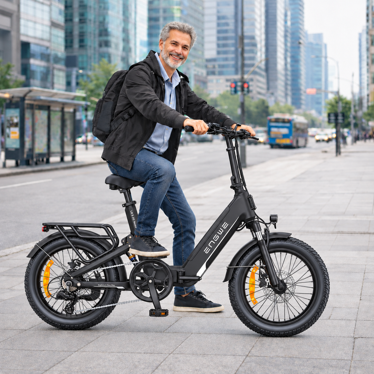 Bicicleta eléctrica ENGWE L20 3.0 B plegable fatbike 648 Wh