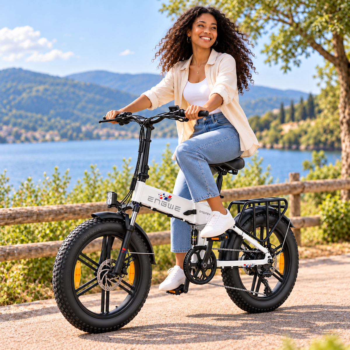 Bicicleta eléctrica ENGWE ENG X plegable fatbike 624 Wh