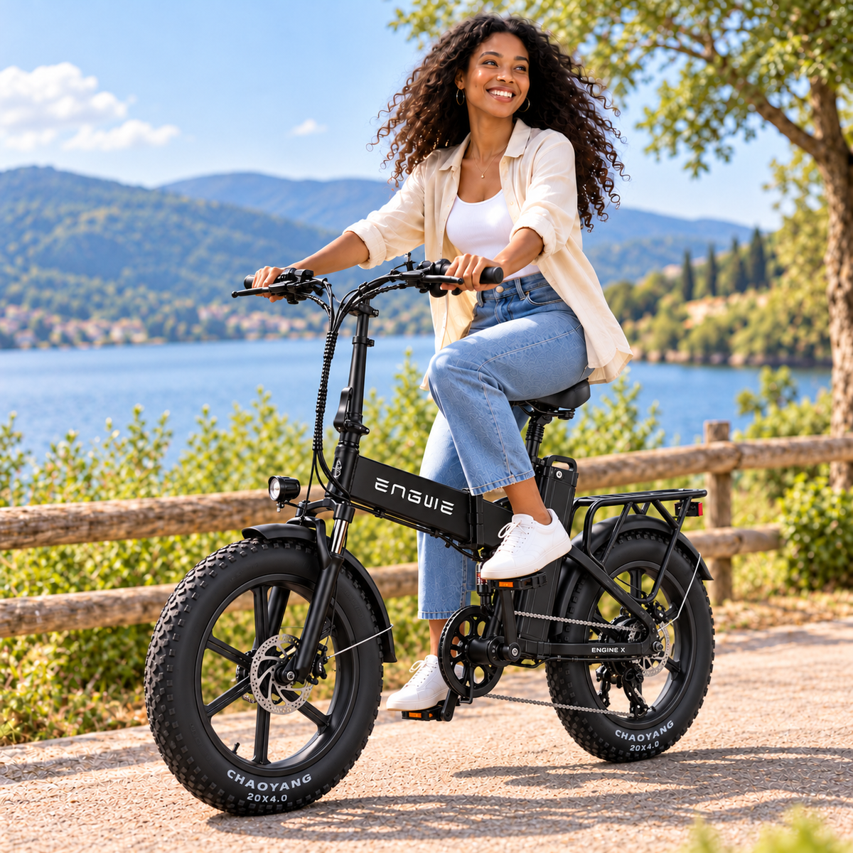 Bicicleta eléctrica ENGWE ENG X plegable fatbike 624 Wh