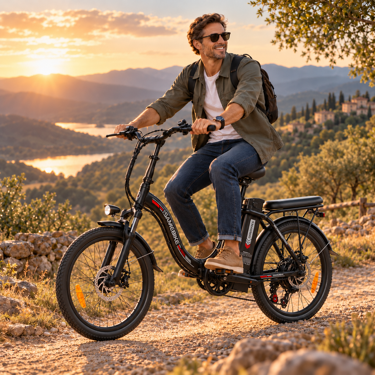 Bicicleta eléctrica plegable CY20 36V-12Ah (432Wh) - rueda 20x2.35