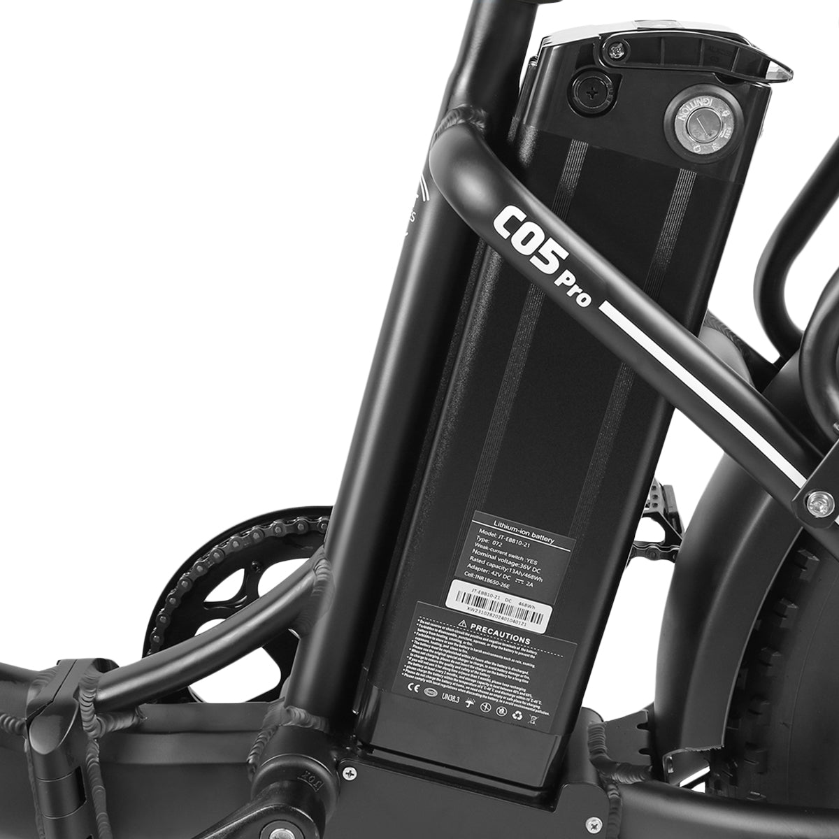 Bicicleta eléctrica plegable C05PRO 470Wh-36V-13Ah - rueda 20"x4" Fatbike