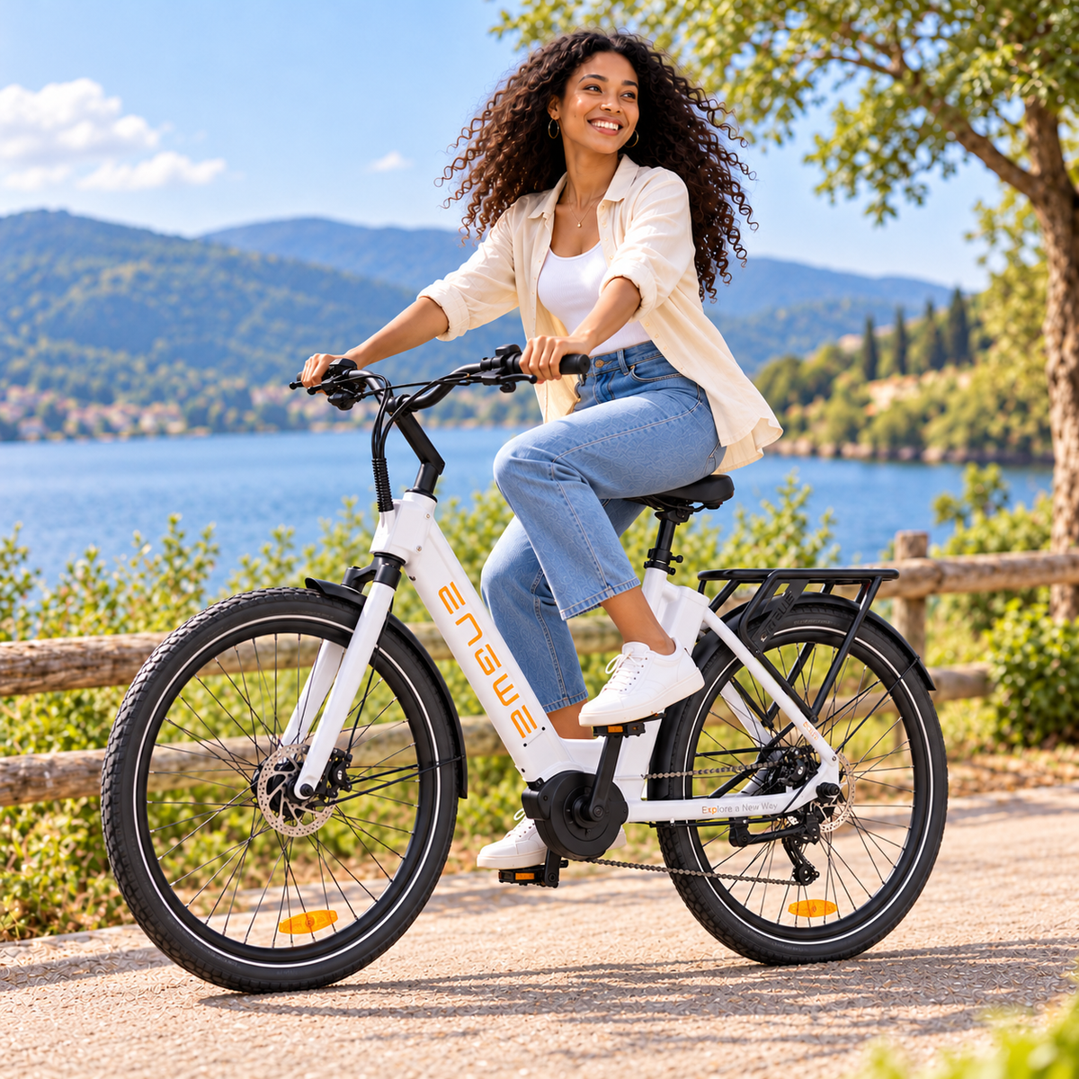 Bicicleta eléctrica ENGWE P275 ST trekking 690 Wh