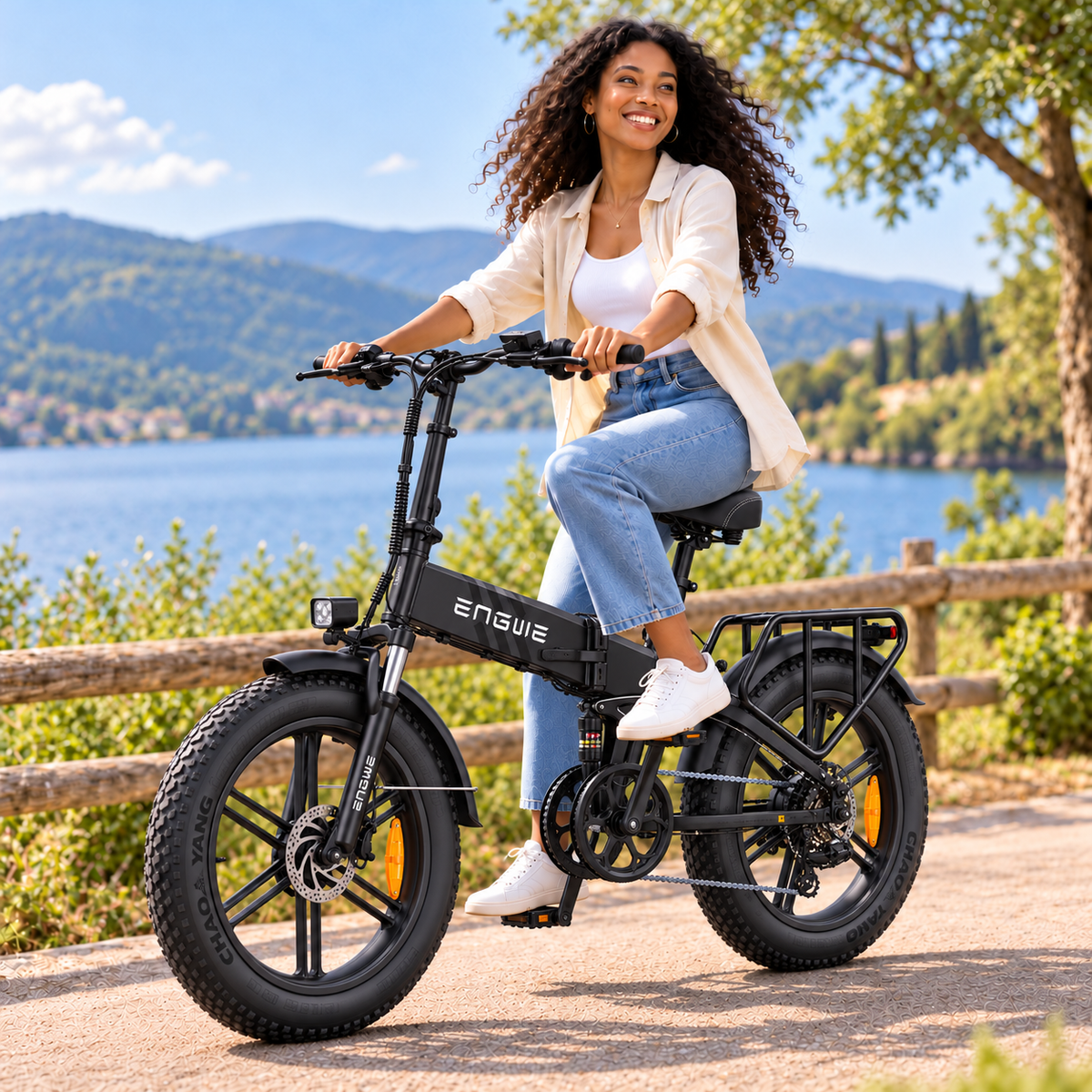 Bicicleta eléctrica ENGWE ENG PRO 2.0 plegable fatbike 768 Wh