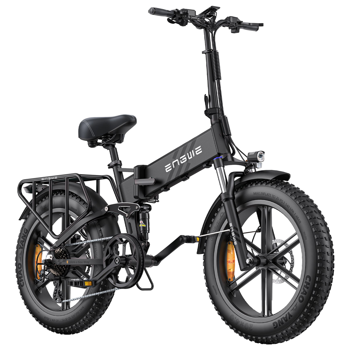 Bicicleta eléctrica ENGWE ENG PRO 2.0 plegable fatbike 768 Wh