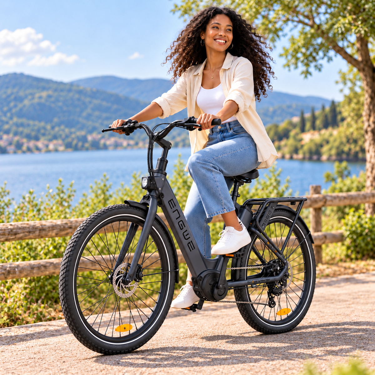 Bicicleta eléctrica ENGWE P275 ST trekking 690 Wh