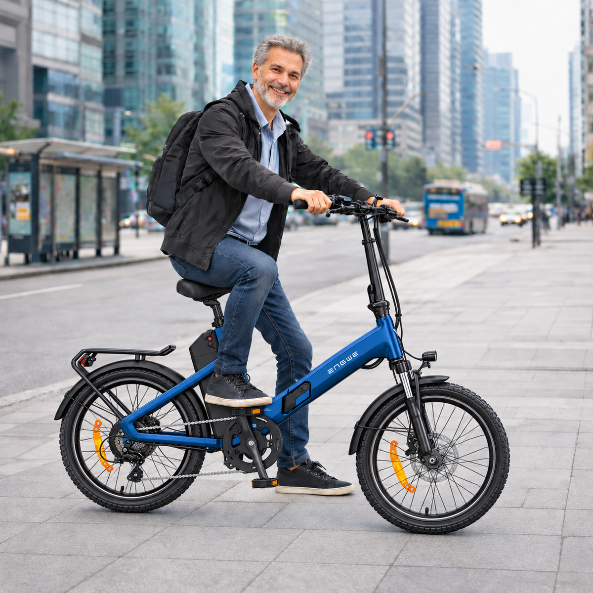 Bicicleta eléctrica ENGWE O20 B plegable urbana 720 Wh