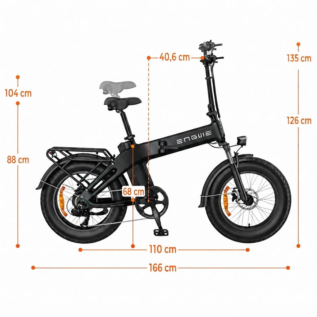 Ebike plegable EP2 3.0 BOOST 648Wh 75 Nm - Sensor de par - Fatbike 20 x 4
