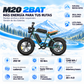 Bicicleta eléctrica ENGWE M20 2BAT urbana fatbike 1248 Wh