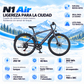 Bicicleta eléctrica ENGWE N1 AIR carretera 360 Wh