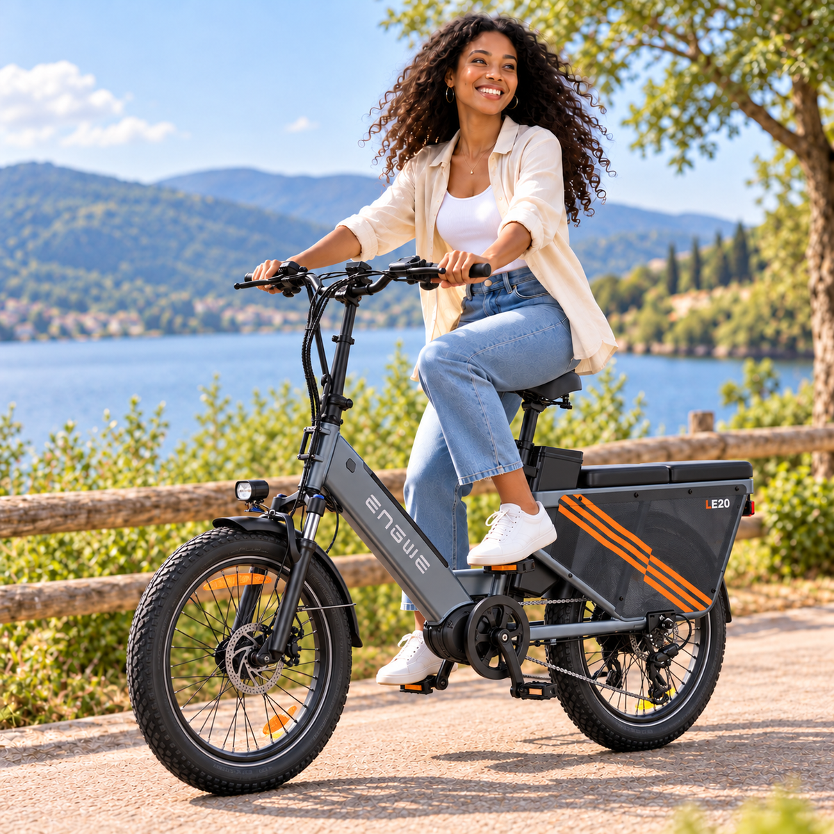 Bicicleta eléctrica ENGWE LE20 urbana carga 920 Wh
