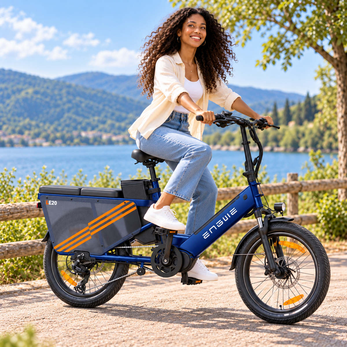 Bicicleta eléctrica ENGWE LE20 urbana carga 920 Wh