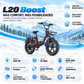 Bicicleta eléctrica ENGWE L20 B trekking fatbike 624 Wh