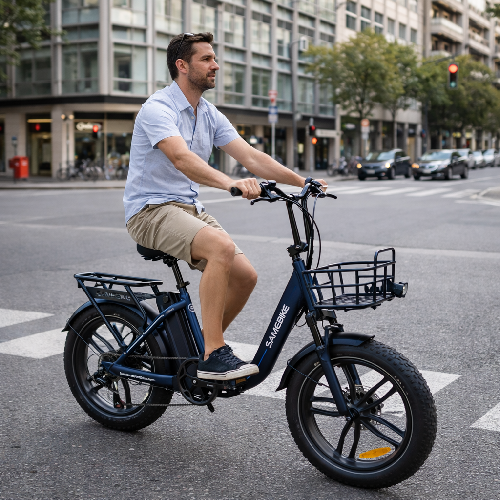 Bicicleta eléctrica plegable C05PRO 470Wh-36V-13Ah - rueda 20"x4" Fatbike