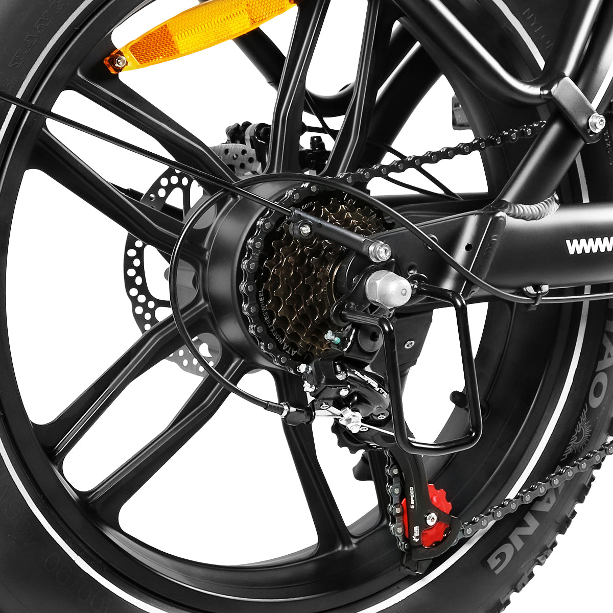 Bicicleta eléctrica plegable C05PRO 470Wh-36V-13Ah - rueda 20"x4" Fatbike