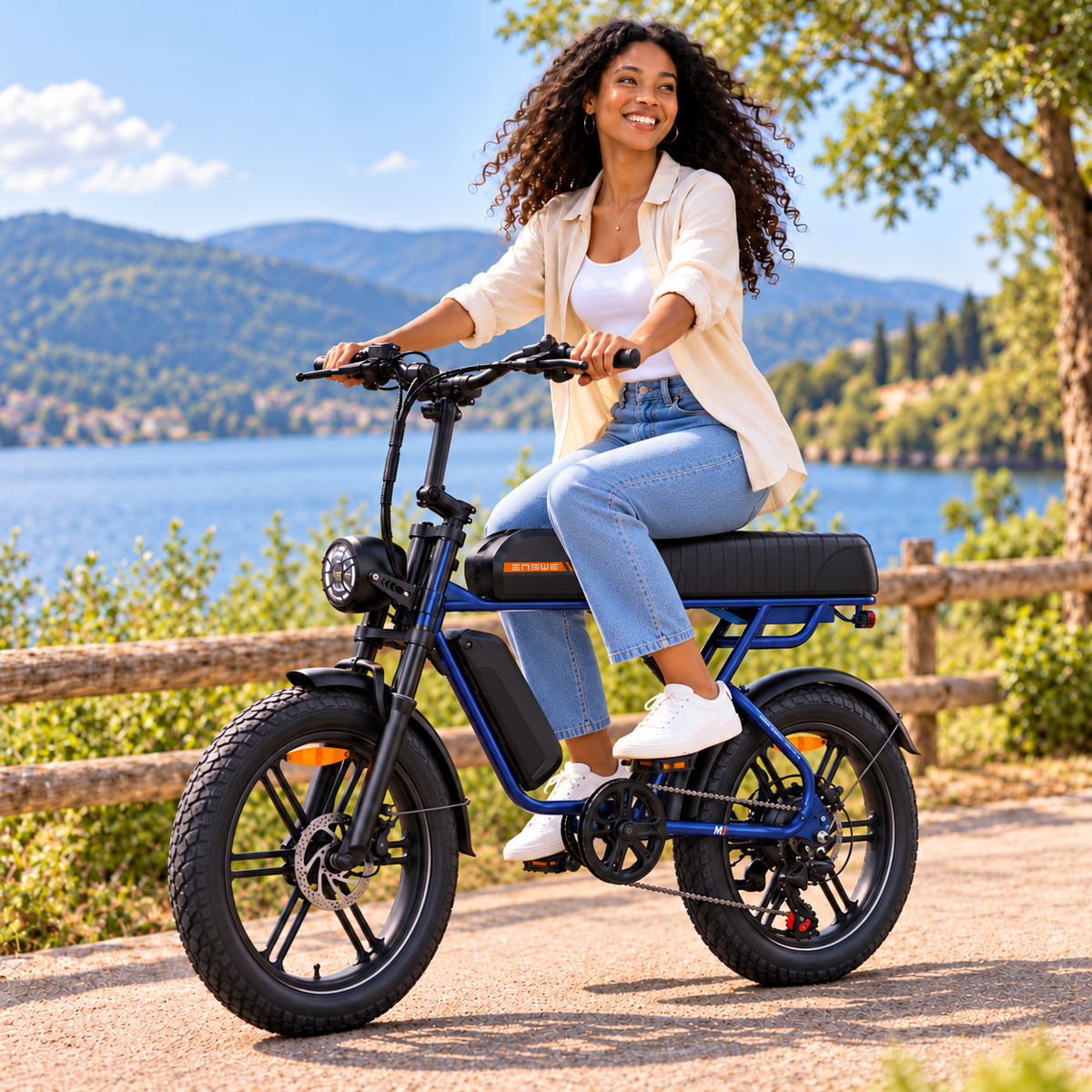 Bicicleta eléctrica ENGWE M1 2BAT urbana fatbike 1370 Wh