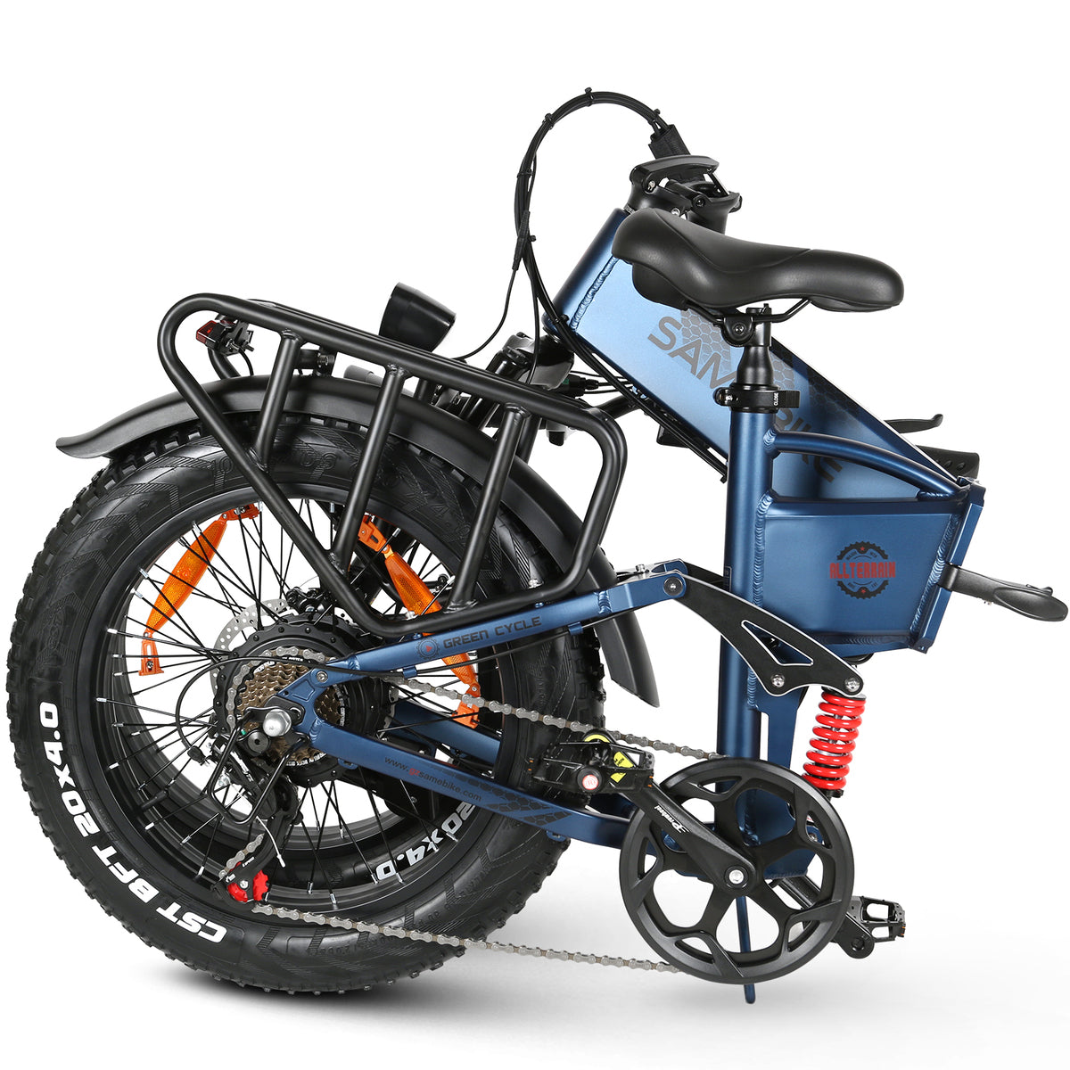 Bicicleta eléctrica plegable RS-A02 PRO 720Wh 48V-15Ah rueda 20"x4" Fatbike