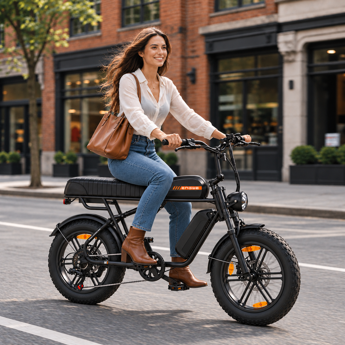 Bicicleta eléctrica ENGWE M1 2BAT urbana fatbike 1370 Wh