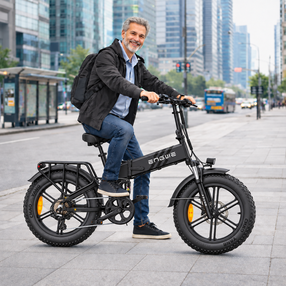 Bicicleta eléctrica ENGWE ENG PRO 2.0 plegable fatbike 768 Wh