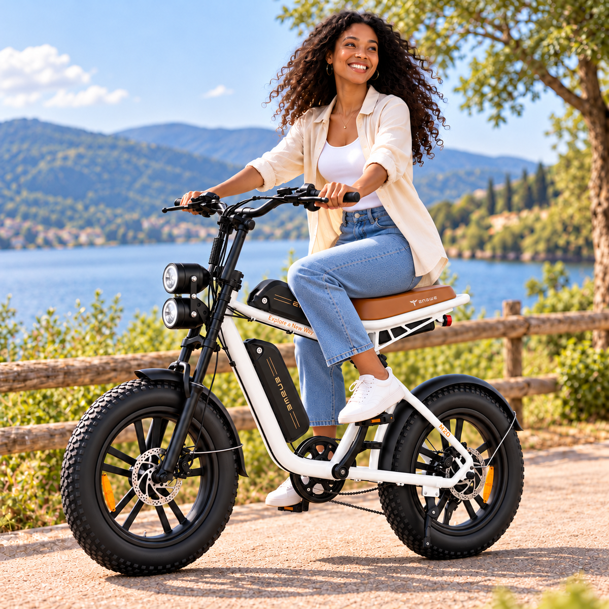 Bicicleta eléctrica ENGWE M20 2BAT urbana fatbike 1248 Wh
