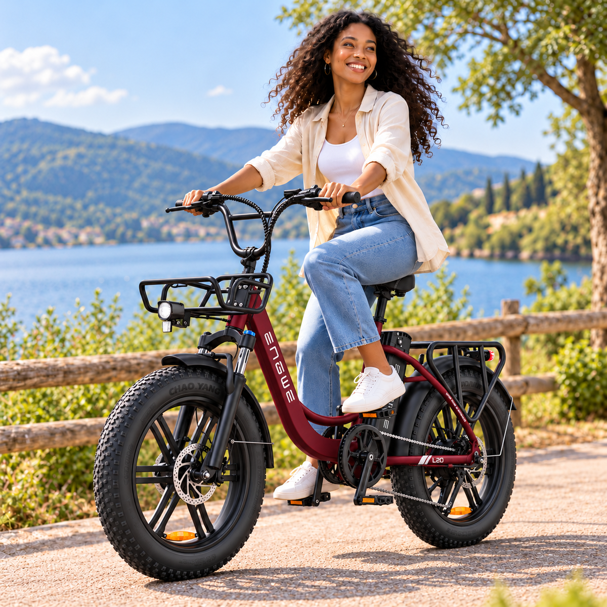 Bicicleta eléctrica ENGWE L20 B trekking fatbike 624 Wh