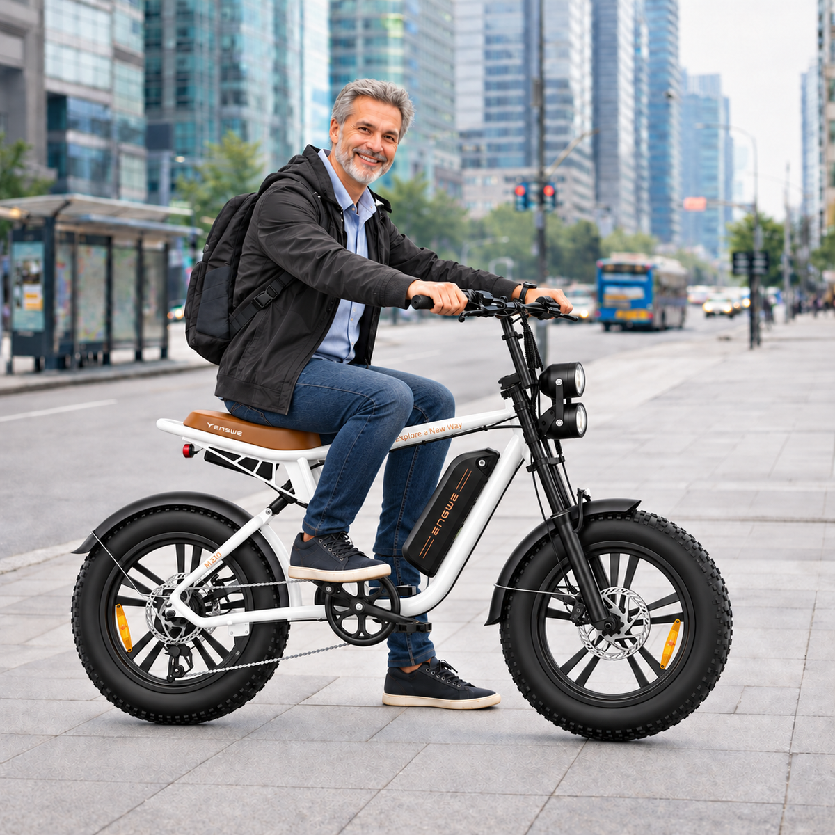 Bicicleta eléctrica ENGWE M20 urbana fatbike 624 Wh